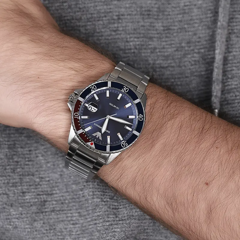 Emporio Armani Diver Blue Dial Men's Watch | AR11339